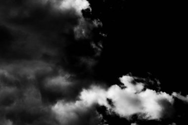 Siyah ve beyaz fırtına dramatik bulut arkaplan dokusu