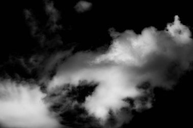 Siyah ve beyaz fırtına dramatik bulut arkaplan dokusu