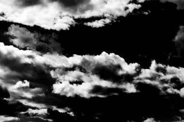 Siyah ve beyaz fırtına dramatik bulut arkaplan dokusu