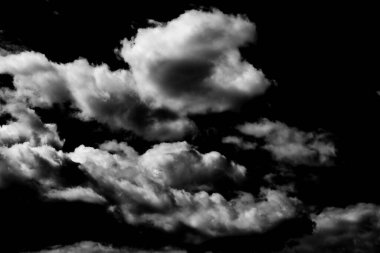 Siyah ve beyaz fırtına dramatik bulut arkaplan dokusu