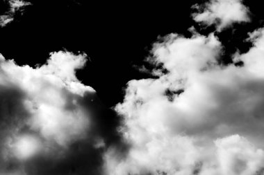 Siyah ve beyaz fırtına dramatik bulut arkaplan dokusu