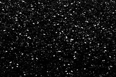 Siyah zemin üzerinde kaotik beyaz boke, ışık lekeleri dokusu, soyutlama, düşen kar, yıldız gökyüzü, parlak ışık dokusu parlaklığı