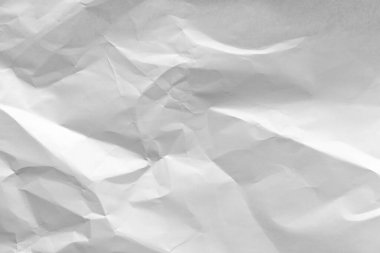 Buruşmuş beyaz kağıt arkaplan dokusu