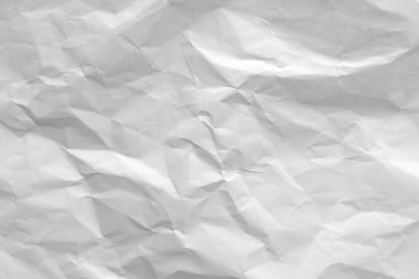 Buruşmuş beyaz kağıt arkaplan dokusu
