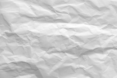 Buruşmuş beyaz kağıt arkaplan dokusu