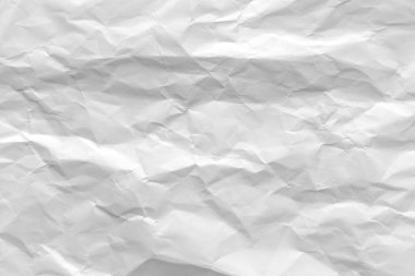 Buruşmuş beyaz kağıt arkaplan dokusu