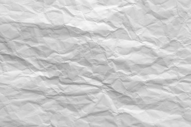 Buruşmuş beyaz kağıt arkaplan dokusu