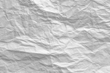 Buruşmuş beyaz kağıt arkaplan dokusu