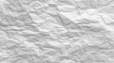 Buruşmuş beyaz kağıt arkaplan dokusu