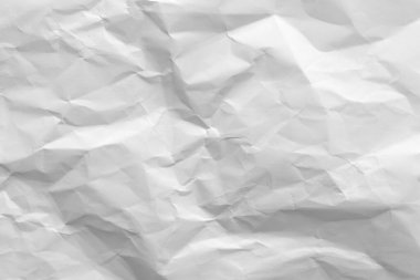 Buruşmuş beyaz kağıt arkaplan dokusu