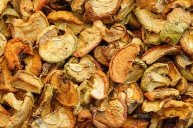 Kurutulmuş elma arkaplan dokusu