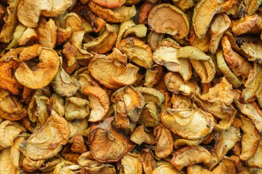 Kurutulmuş elma arkaplan dokusu