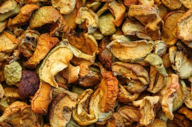 Kurutulmuş elma arkaplan dokusu