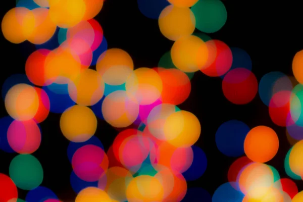 Abstract Colorful Defocused Circular Facula Bokeh Blurred Color Light Can — Stock Photo, Image