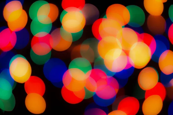 Abstract Colorful Defocused Circular Facula Bokeh Blurred Color Light Can — Stock Photo, Image