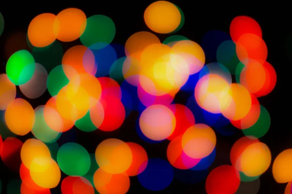 Abstract Colorful Defocused Circular Facula Bokeh Blurred Color Light Can — Stock Photo, Image