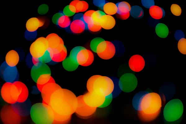 Abstract Colorful Defocused Circular Facula Bokeh Blurred Color Light Can — Stock Photo, Image