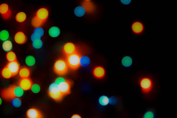 Abstracte Kleurrijke Onscherpe Ronde Facula Bokeh Wazig Kleurlicht Kan Achtergrond — Stockfoto