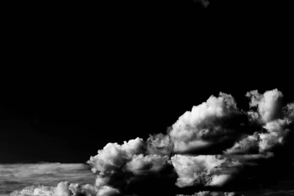 Tempestade Preto Branco Nuvens Dramáticas Textura Fundo — Fotografia de Stock