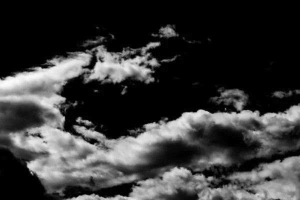 Blanco Negro Tormenta Dramática Nubes Fondo Textura —  Fotos de Stock