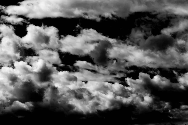 Black White Thunderstorm Dramatic Clouds Background Texture — Stock Photo, Image