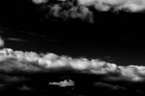 Текстура Черно Белых Грозовых Облаков — стоковое фото