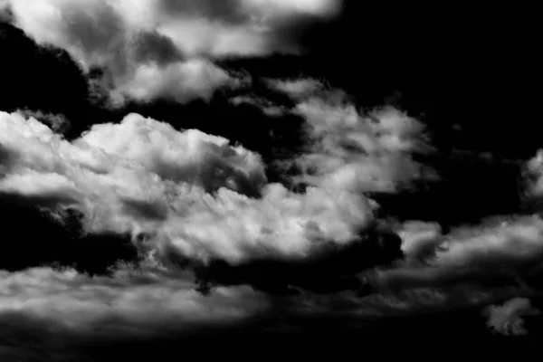 Czarno Biały Burza Dramatyczne Chmury Tło Tekstury — Zdjęcie stockowe