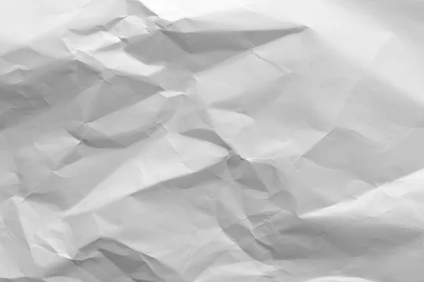 Crumpled Hârtie Albă Textura Fundal — Fotografie, imagine de stoc