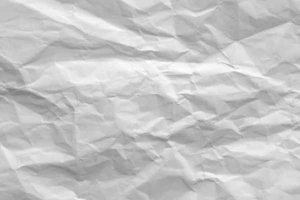 Buruşmuş Beyaz Kağıt Arkaplan Dokusu — Stok fotoğraf