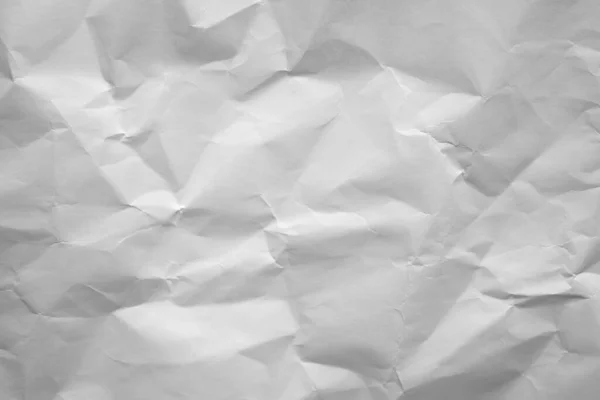 Zgnieciony Biały Papier Tło Tekstury — Zdjęcie stockowe