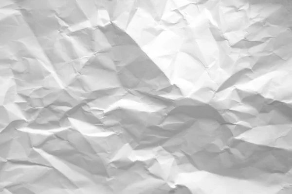 Смятая Текстура Белой Бумаги — стоковое фото