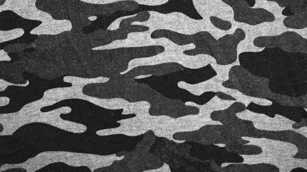 Άσπρο Μαύρο Καμουφλάζ Ύφασμα Υφή Φόντο — Φωτογραφία Αρχείου
