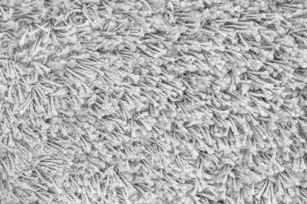 White Natural Fleece Carpet Texture Background Wool Fabric Texture Fragment — Stock Photo, Image