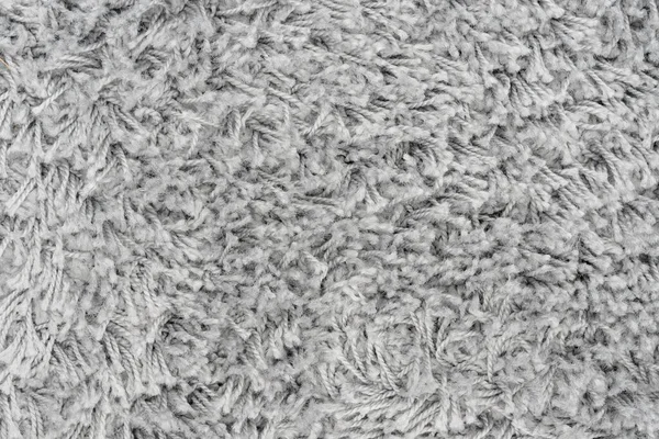 White Natural Fleece Carpet Texture Background Wool Fabric Texture Fragment — Stock Photo, Image