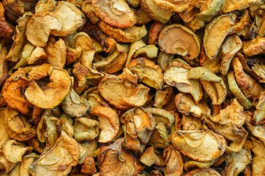 Kurutulmuş elma arkaplan dokusu