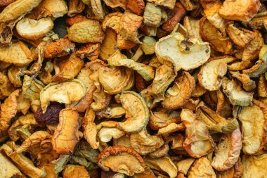 Kurutulmuş elma arkaplan dokusu