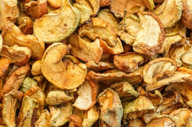 Kurutulmuş elma arkaplan dokusu