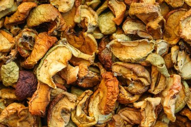 Kurutulmuş elma arkaplan dokusu