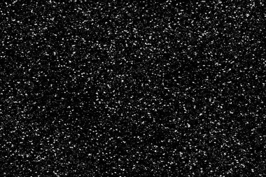 Siyah zemin üzerinde kaotik beyaz boke, ışık lekeleri dokusu, soyutlama, düşen kar, yıldız gökyüzü, parlak ışık dokusu parlaklığı