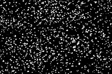 Siyah zemin üzerinde kaotik beyaz boke, ışık lekeleri dokusu, soyutlama, düşen kar, yıldız gökyüzü, parlak ışık dokusu parlaklığı