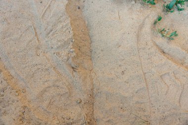 Plaj kum dokusu yakın plan