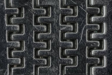 Çizikli metal desen yakın plan