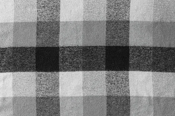 Textura Tela Cuadros Blanco Negro Para Fondo Textura Tartán —  Fotos de Stock