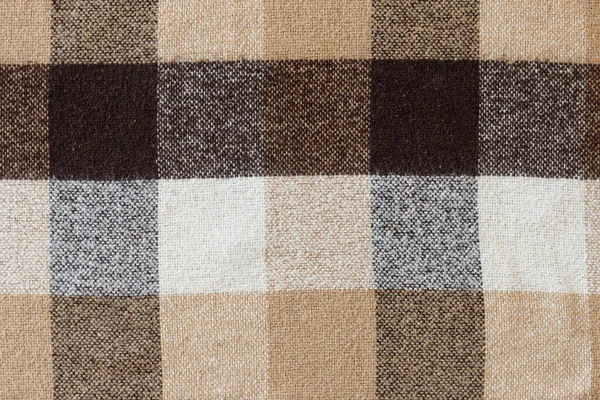 Tissu Carreaux Laine Marron Texturé Texture Tartan — Photo