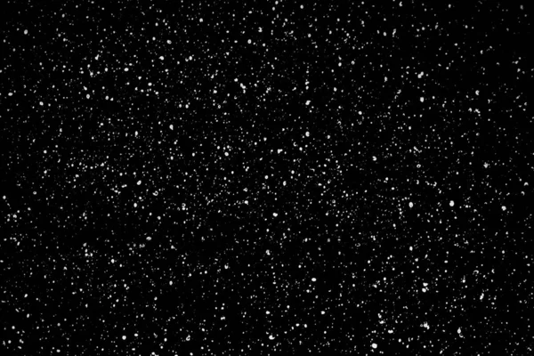 Chaotisches Weißes Stern Bokeh Auf Einem Isolierten Schwarzen Hintergrund Fallen — Stockfoto