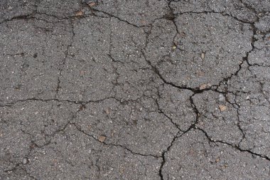 Eski kırık asfalt dokusu arkaplanı