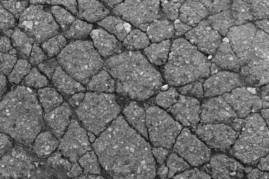 Eski kırık asfalt dokusu arkaplanı