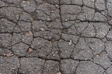 Eski kırık asfalt dokusu arkaplanı