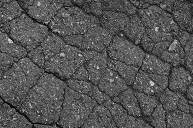 Eski kırık asfalt dokusu arkaplanı
