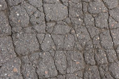 Eski kırık asfalt dokusu arkaplanı